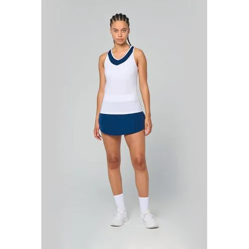 Débardeur de padel bicolore femme