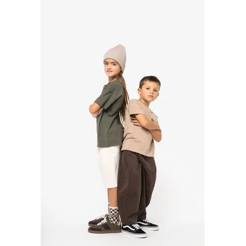 T-shirt écoresponsable à épaules tombantes enfant 2 T-shirt écoresponsable à épaules tombantes enfant
