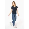 T-shirt maille piquée col V femme 12 T-shirt maille piquée col V femme