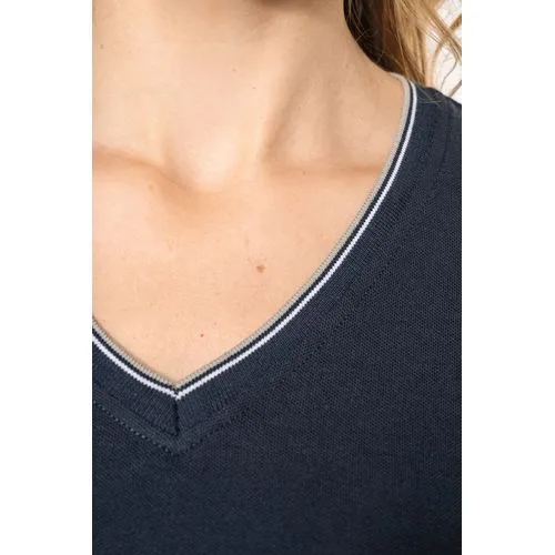 T-shirt maille piquée col V femme 4 T-shirt maille piquée col V femme