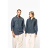 Chemise denim manches longues femme