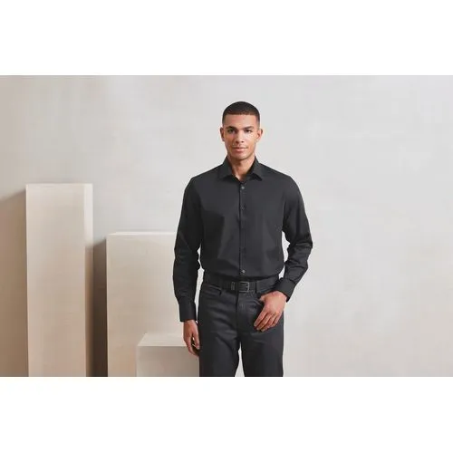 Chemise popeline RECYCLIGHT à manches longues pour homme