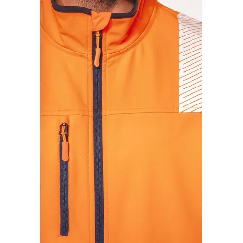 Veste softshell de sécurité recyclée avec manches détachables unisexe 10 Veste softshell de sécurité recyclée avec manches détachables unisexe