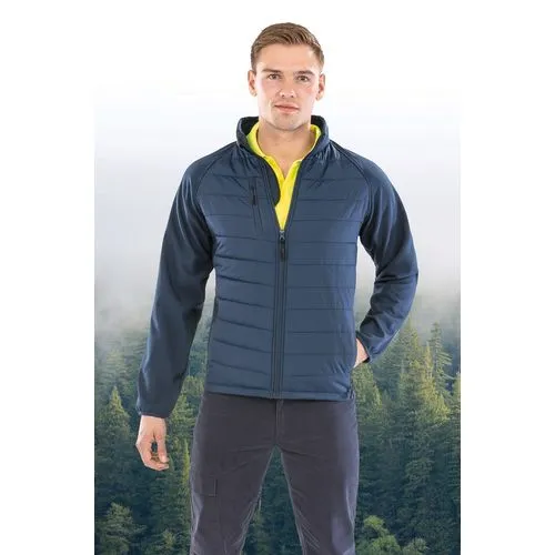 Veste softshell rembourrée black compass recyclée