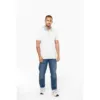 Polo piqué bicolore homme