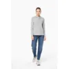 Polo maille piquée manches longues femme