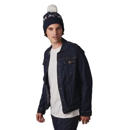 Bonnet de Noël motifs rennes 3 Bonnet de Noël motifs rennes