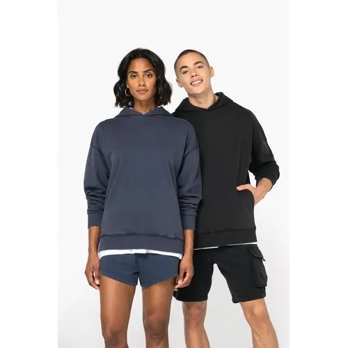 Sweat-shirt écoresponsable à capuche délavé oversize unisexe