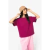 T-shirt écoresponsable oversize femme