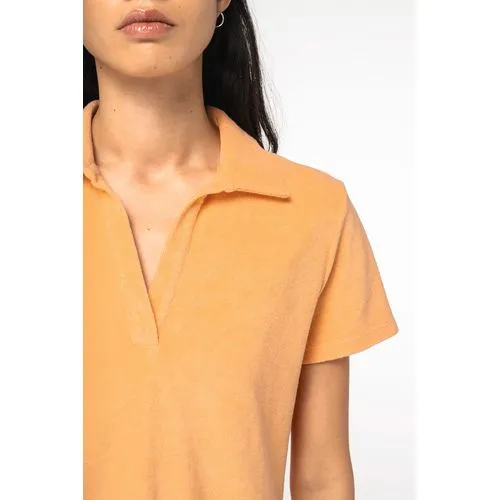 Polo écoresponsable en éponge femme