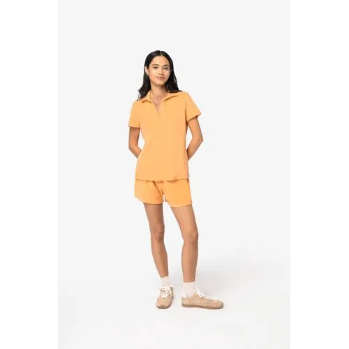 Polo écoresponsable en éponge femme