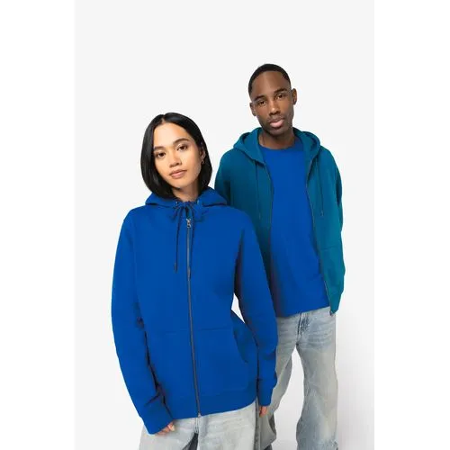 Sweat-shirt écoresponsable zippé à capuche unisexe