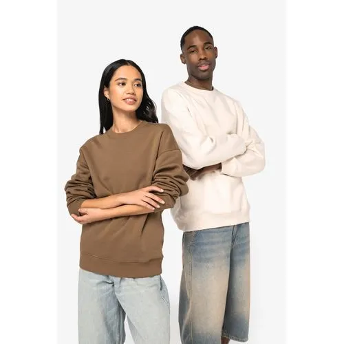 Sweat-shirt écoresponsable à col rond oversize unisexe