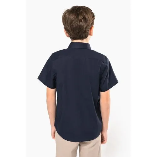 Chemise popeline manches courtes enfant
