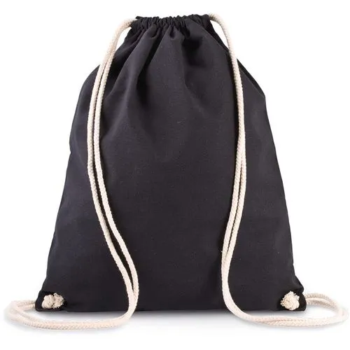 Sac à dos en coton bio avec cordelettes