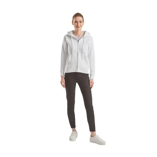 Sweat-shirt femme zippé capuche Premium (62-118-0)