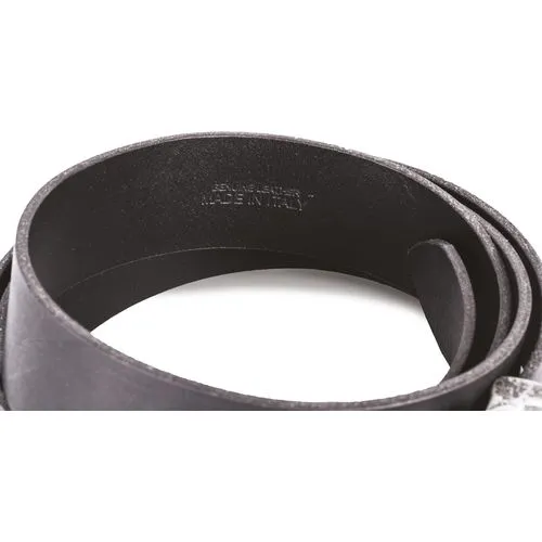 Ceinture en cuir à bord franc - 35 mm