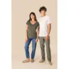 T-shirt col V en lin femme