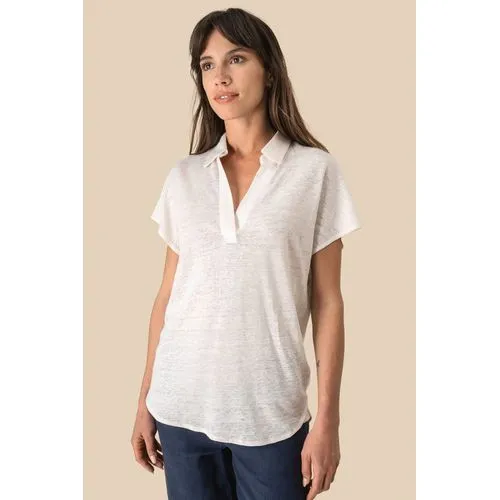 Polo en lin femme