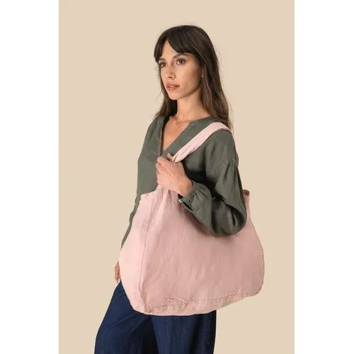 Sac shopping en lin