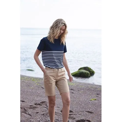T-shirt breton à manches courtes