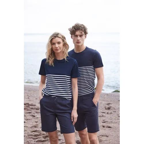 T-shirt breton à manches courtes