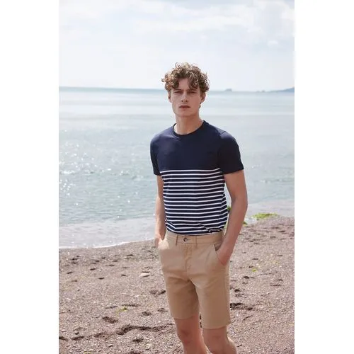 T-shirt breton à manches courtes