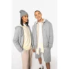 Sweat-shirt écoresponsable zippé doublé en sherpa unisexe
