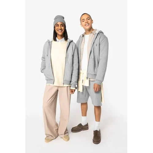 Sweat-shirt écoresponsable zippé doublé en sherpa unisexe