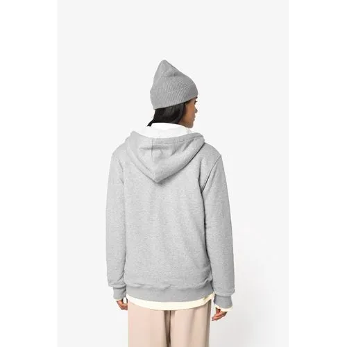 Sweat-shirt écoresponsable zippé doublé en sherpa unisexe