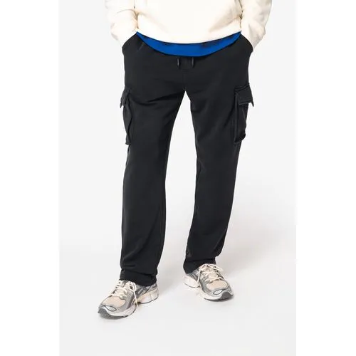 Pantalon cargo écoresponsable délavé French Terry homme
