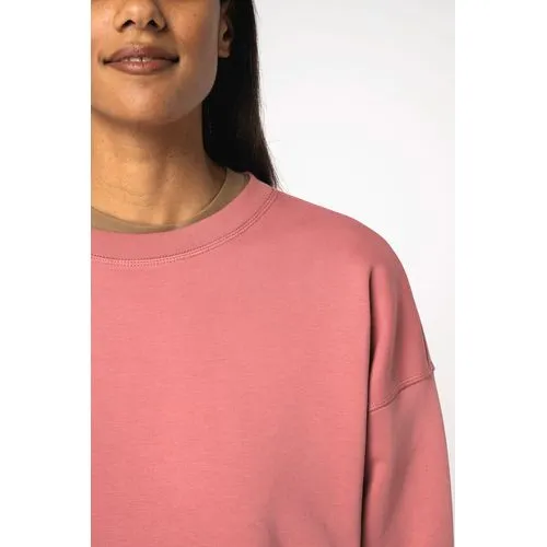 Sweat-shirt écoresponsable à col rond à épaules tombantes femme