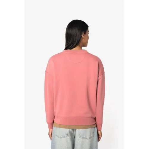 Sweat-shirt écoresponsable à col rond à épaules tombantes femme