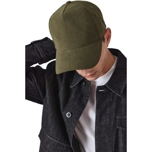 Casquette 5 panneaux en velours