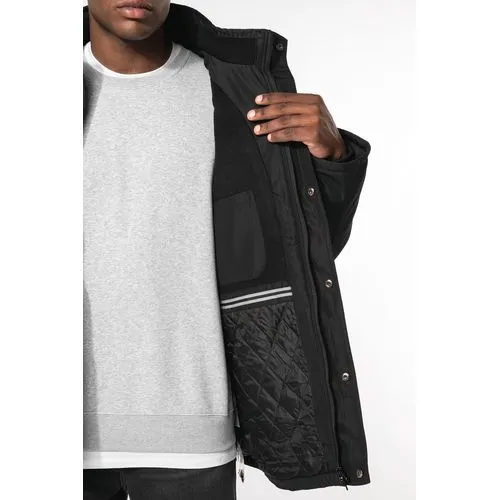 Parka avec capuche amovible homme