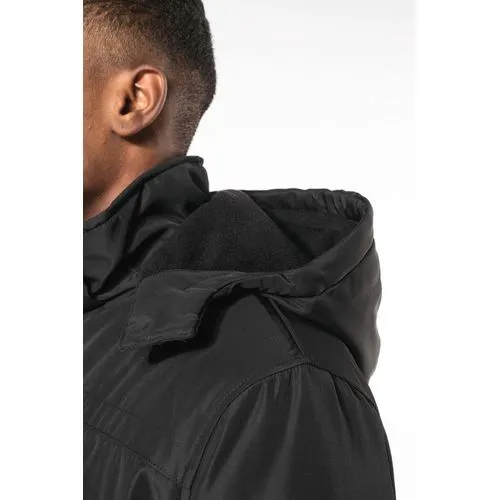 Parka avec capuche amovible homme