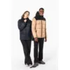 Parka matelassée à capuche bi-ton unisexe