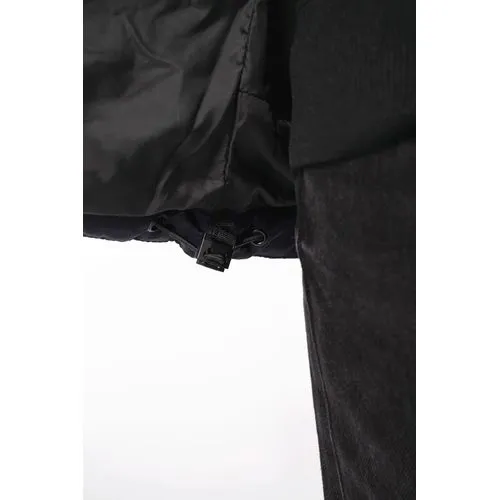 Parka matelassée à capuche bi-ton unisexe