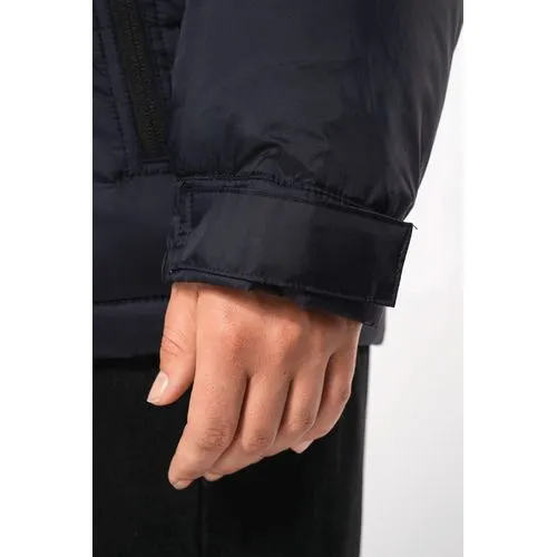 Parka matelassée à capuche bi-ton unisexe