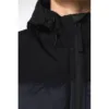Parka matelassée à capuche bi-ton unisexe