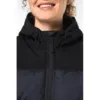 Parka matelassée à capuche bi-ton unisexe