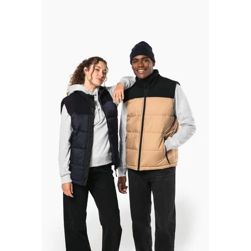 Bodywarmer matelassé bi-ton unisexe