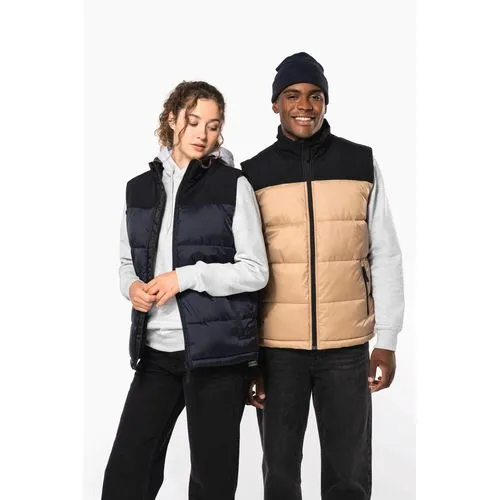 Bodywarmer matelassé bi-ton unisexe