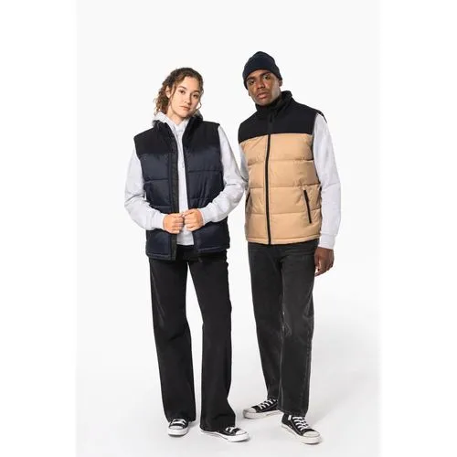 Bodywarmer matelassé bi-ton unisexe