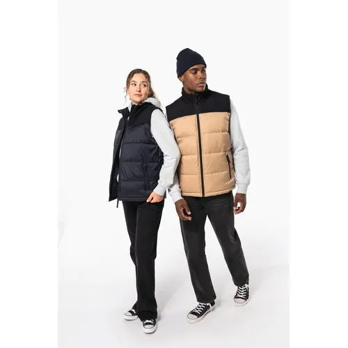 Bodywarmer matelassé bi-ton unisexe
