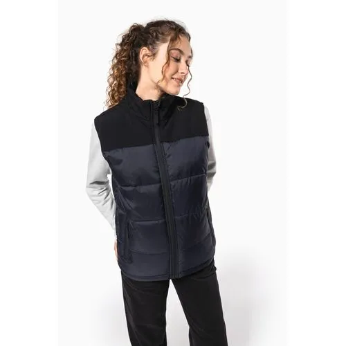 Bodywarmer matelassé bi-ton unisexe