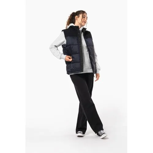 Bodywarmer matelassé bi-ton unisexe