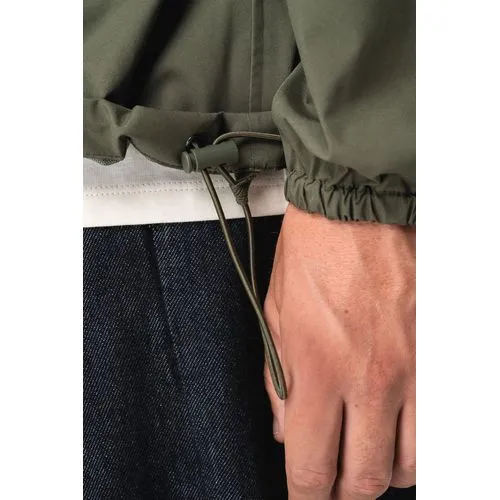 Veste coupe-vent imperméable écoresponsable quart zip unisexe