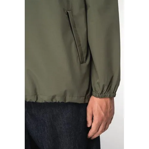 Veste coupe-vent imperméable écoresponsable quart zip unisexe