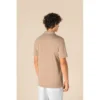 Chemise écoresponsable à col bowling délavée en jersey manches courtes homme